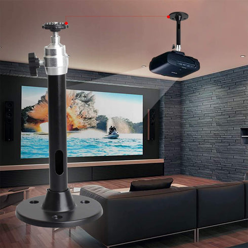 Mini Ceiling Wall Projector Mount Stand Compatible with QKK, DR.J, DBPOWER, Anker, VANKYO, AAXA, Jinhoo, PVO, TMY, AuKing and Most Other Mini Proj...
