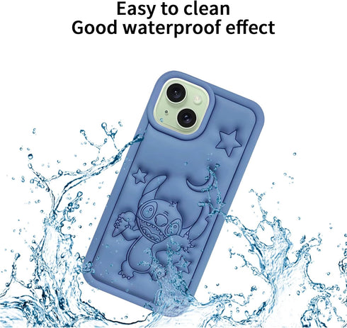 Compatible with iPhone 15 Plus/14 Plus Case,, Cute 3D Cartoon Unique Cool Soft Animal Character Waterproof Protector Boys Kids Girls Gifts Cover H...