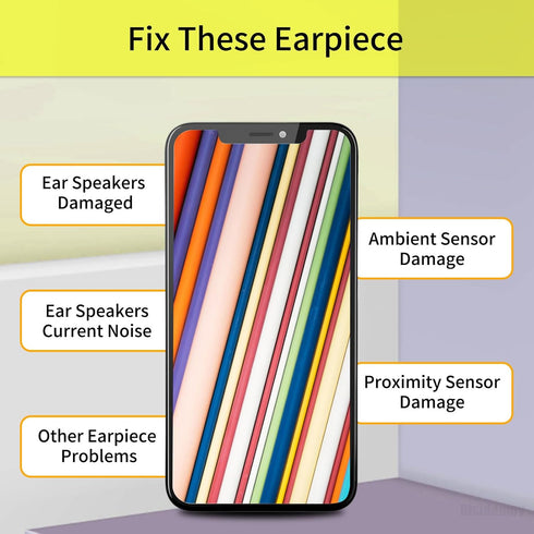 Earpiece Front Speaker Replacement for iPhone 11 6.1" Repair for iPhone11 Earspeaker Ear Piece with Ambient Light Sensor Fix Proximity Sensor Asse...