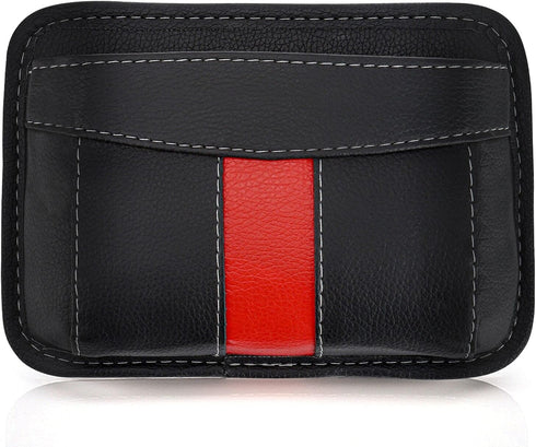 Accmor Car Side Pocket Organizer, Car Seat Pockets PU Leather Tray Pouch, Car Seat Storage Gap Filler, Phone Key Sunglasses Holder for Car Door Wi...