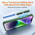 for iPhone 14 Phone Case, Shockproof for iPhone 13 Case, Military Grade Drop Protection, Protective Hard Back Slim Translucent Case for iPhone 13/...