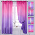 Yancorp Bedroom Curtains 84 inch Length Sheer Curtain Pink Purple Ombre Curtains Rod Pocket Drapes for Girls Living Room Mermaid Bedroom, 1 Panel(...