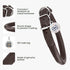 Rolled Leather Dog Collar Soft Round Collars, ID Tag for Small Medium Large Dogs (7-10 inch, Brown)...