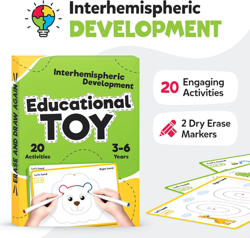 WELL BALANCED Educational Toy - Interhemispheric Development, Learning Toys, Preschool & Kindergarten Learning Activity for Kids, Toddlers, Suppli...