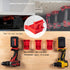 5 Pack Tool Mount for Milwaukee 18V Drill; Battery Holder for Milwaukee M18 Battery MOUNT/Hanger/Dock Holder Fit for 48-11-1820 48-11-1850 48-11-1...