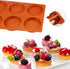 Palksky Silicone Molds for Baking (2 Pack)6-Cavity Large Round Disc Mold/English Muffins Pan/Resin Coaster Mold Non-Stick for Hamburger Chocolate ...