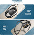 Phone Ring Holder-with Car Magnetic Phone Mount Metal Phone Ring Finger Kickstand Black Cell Phone Grip Compatible with iPhone iPad Smartphones Ta...