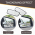 2 PCS Car Rearview Mirror, Waterproof HD Glass Adjustable Vehicle Reversing Auxiliary Mirror with Curved Mount, Universal Rectangular Blind Spot M...