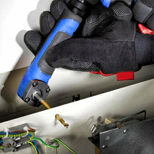 Right Angle Attachment Electric Screwdriver Repair 90 Degree Corner Device, Shockwave Impact Duty Right Angle Attachment (Blue)...