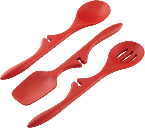 Rachael Ray Silicone Lazy Tools Set, Red, 3-Piece, Tools and Gadgets...