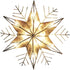 Kurt Adler 10-Light Capiz and Wire Snowflake Christmas Treetop, 10-Inch, Silver...