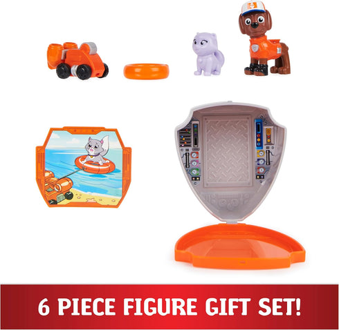Paw Patrol, Big Truck Pups Zuma Action Figure with Clip-on Rescue Drone, Command Center Pod and Animal Friend Kids Toys Ages 3 and up...