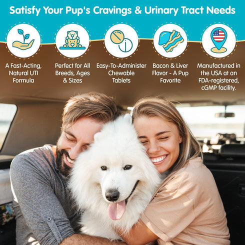 Wanderfound Pets Ultimate Cranberry Bladder UTI Support Supplement for Dogs - Dog Urinary Tract Infection Incontinence Formula with Cordyceps Mush...