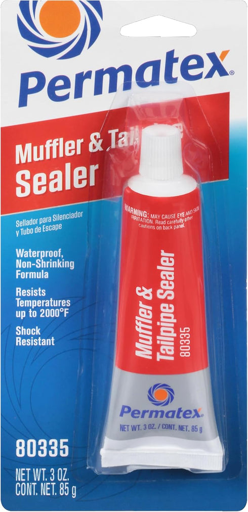 Permatex 80335 Muffler and Tailpipe Sealer, 3 oz., Plastic, 1 Count (Pack of 1)...