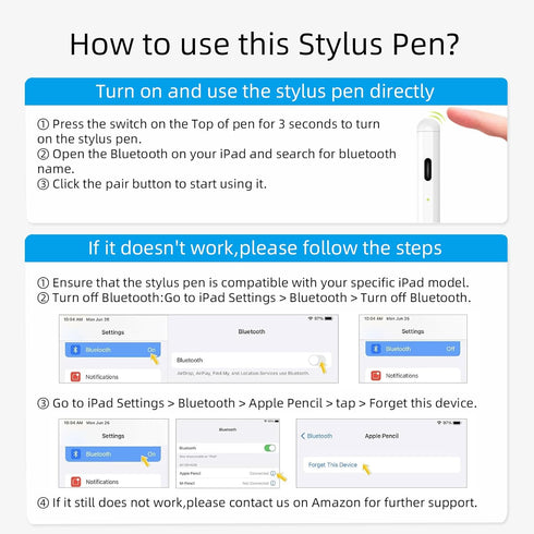 Stylus Pen for iPad 2018-2023,Apple iPad Pencil USB C with Palm Rejection, Tilt Sensitivity, Work with iPad Pro 11", iPad Pro 12.9", iPad 6/7/8/9/...