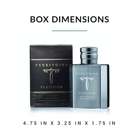 Territoire Eau De Parfum, Men's Cologne (Platinum)...