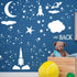 12 Pieces Moon and Star Stencil Clouds Stencil Reusable Star Template Planet Plastic Stencil Template Star for Painting on Wood Wall Notebook Card...