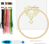 Maydear Stamped Embroidery Kit for Beginners with Pattern, Cross Stitch kit, Embroidery Starter Kit Including Embroidery Hoop, Color Threads and E...