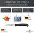 Sword & Crown Professional (Made in Germany, Solingen) Paring Knife Set of 4 Easy to Grip, Super Sharp, Rust and Corrosion Free Dishwasher Safe 3"...