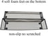 HAHIYO Stackable Mesh Tray Cup 12 x 3 x 2 inches Sturdy Container for Desk Drawer Organizer Collection for Home Office School Kitchen Soft Foam Fe...