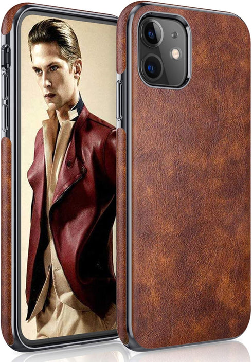 LOHASIC for iPhone 11 Case, Thin Slim Leather Luxury Business PU Soft Non-Slip Grip Full Body Shockproof Protective Phone Cover Cases Compatible w...