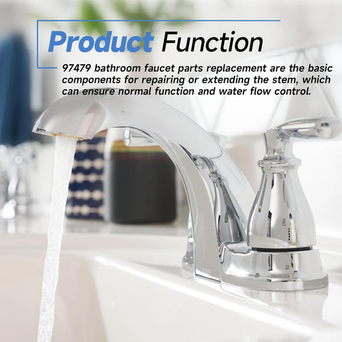 97479 Stem Extension Kit Repair Kit Replacement Parts for Moen Monticello Widespread Bathroom Sink Faucet Cartridge...