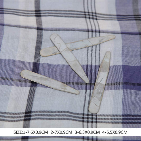Y&G Men's Fashion Various Quantity/Sizes Set Metal Collar Stays for Mens in a Clear Plastic Box...