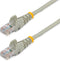 StarTech.com Cat5e Ethernet Cable - 1 ft - Gray- Patch Cable - Snagless Cat5e Cable - Short Network Cable - Ethernet Cord - Cat 5e Cable - 1ft (45...