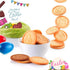 KAISHANE Easter Cookie Stamps,Easter Cookie Cutter Set,6 Pcs Interchangeable Cookie Stamps,1 Pcs Round Cookie Cutter,1 Pcs Cookie Press,Random Col...