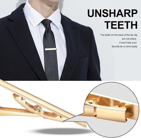 Roctee Tie Clips for Men, 3 Pack Men's Tie Clips Necktie Tie Bars Tie Pins for Men Accessories...