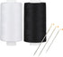 Simthread All Purpose Thread Polyester 400 Yards (1 White 1 Black)......