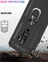 IKAZZ Galaxy S9 Plus Case, Heavy Duty Protective Phone Cover, Shockproof, Magnetic Kickstand, Black...