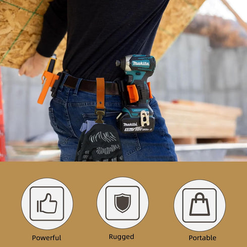 KUNN Leather Glove Clips for Work Glove Holders Heavy Duty Glove Belt Bronze Clip for Construction...