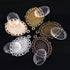 Swpeet 60 Pcs Pendant Trays Kit, Including 30 Pieces 5 Colors Pendant Trays Oval Bezels with 30 Pieces Glass Dome Tiles for Crafting DIY Jewelry M...