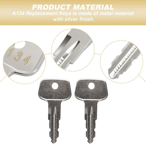 A134 Yakima Replacement Key,SKS roof Rack Key,Replacement Keys for Yakima SKS Ski,Roof Racks,Cargo Box,Carrier Racks and Crossbars with Code Serie...