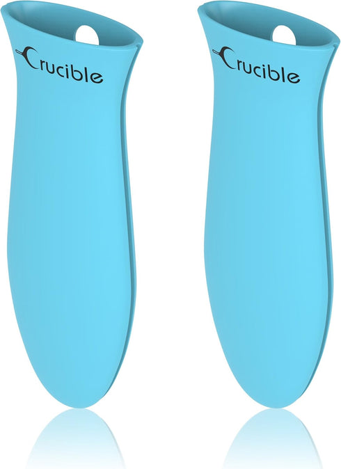 Silicone Hot Handle Holders (2-Pack Large, Turquoise)...
