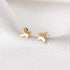 Butterfly Earrings Sterling Silver Tiny Butterfly Stud Earrings for Women Gold Minimalist Earrings Dainty Hypoallergenic Earrings for Sensitive Ea...