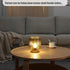 Battery Operated Lamp, Modern Table Lamp Cordless Bedside Lamps, Glass Battery Powered Lamp with LED Bulb Decorative Battery Operated Lamps for Li...