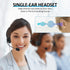 AGPTEK® Hands-Free Call Center Noise Cancelling Corded Monaural Headset USB Headset with Microphone for PC Headphone with Mic Mircrophone - Cord w...