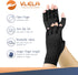 Copper Arthritis Compression Gloves Women Men Relieve Hand Pain Swelling and Carpal Tunnel Fingerless for Typing, Support for Joints, Large...