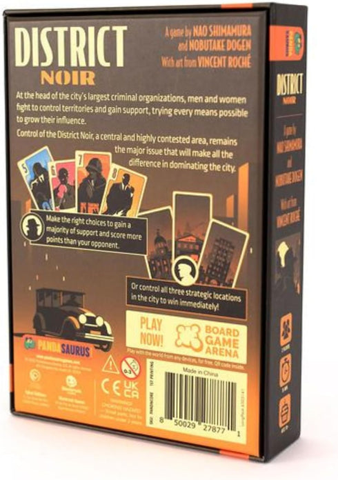 Pandasaurus Games District Noir Card Game | Crime Themed Bluffing and Set Collection Strategy Game | Fun Family Game for Kids and Adults | Ages 10...
