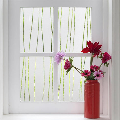 Finnez Window Film Privacy and Light Protection Sticker Film Frosted Look Static Cling for Home Office 17.5'' x 157.4"...