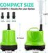 FREESEA 330 GPH 25W Submersible Water Pump for Pond Aquarium Hydroponics Fish Tank Fountain Waterfall...