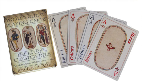 – The World’s Oldest Playing Cards – Full Cloisters Deck - Dating Back to The Medieval Ages, Play Any Modern Card Game with This Legendary Deck of...