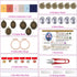 ZuoAnLF 6 Pieces Embroidery Pendant Kit for Beginner,Embroidery Stitching Necklace,Embroidery Kit for Necklace & Earrings & Hand Sewing Jewelry & ...