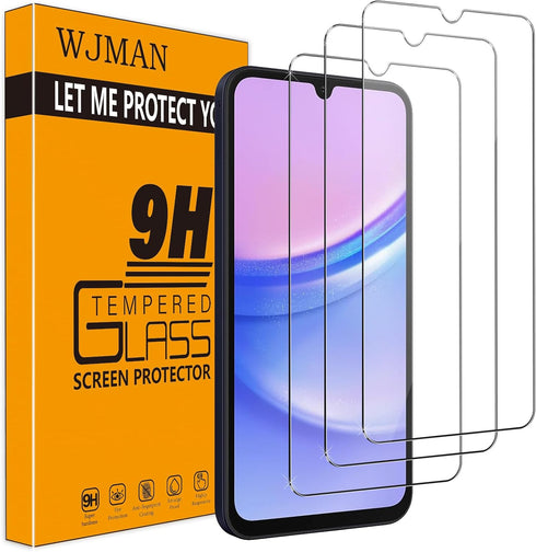 3 Pack for Samsung Galaxy A15 Screen Protector, Tempered Glass, Anti-Scratch, Anti-Fingerprint?9H Hardness Bubble Free HD Clarity...