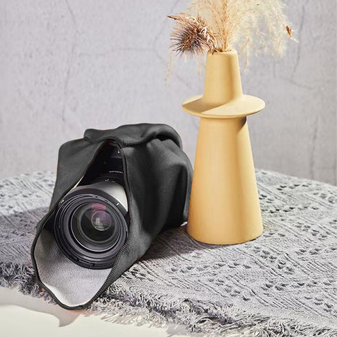 BEIYANG Camera Protective Wrap, Lens Protector Wrapper, 17.7X17.7 Inch Black Magic Self-Adhesive Cloth for Camera/Lens/Phone/DSLR/Laptop/Accessori...