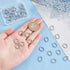 PH PandaHall 304 Stainless Steel Jump Rings 40pcs 13×11mm Oval Closed Jump Rings 18-Gauge O Ring for Earring Bracelet Necklace Pendant Jewelry DIY...
