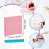 ENLUOM 400 Sheets Colored Transparent Sticky Notes - 3 x 3 in Translucent Sticky Notes, Pastel Clear Waterproof Self-Sticky Notes, See Through Sti...