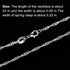 Whaline 24 Pack 24'' Silver Plated Chain Necklace 925 Water Ripple Plated Necklace for Jewelry Making Craft...